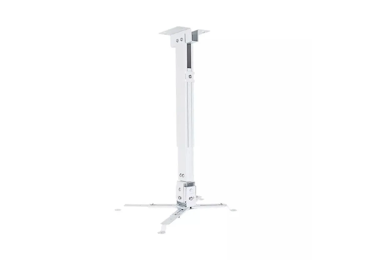 Universal Extending Ceiling Projector Mount Bracket - White