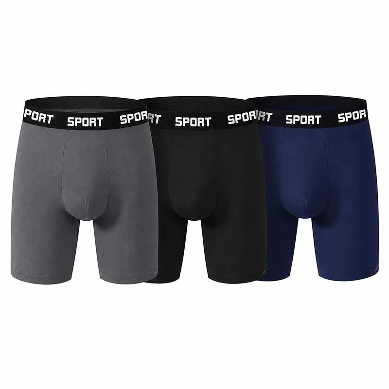 3 Pack Mens Underwear Compression Boxer Briefs Gym Workout OYY - M