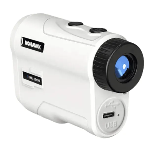Nohawk NK-1000 White Golf Rangefinder 1000 Meter Laser for Hunting or Golf