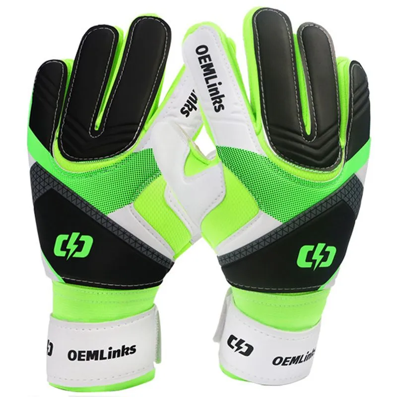 Goalkeeper Gloves Size 9 Aldult Goalie Gloves Football Soccer Accessories - Green