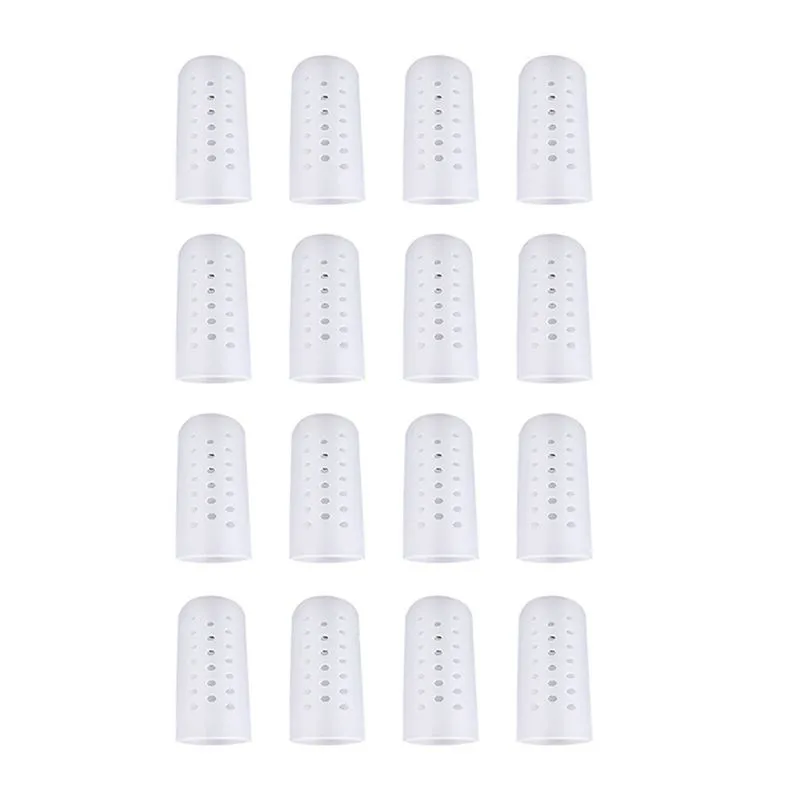 16Piece Silicone Finger Protectors Caps with Holes Finger Cots Cover