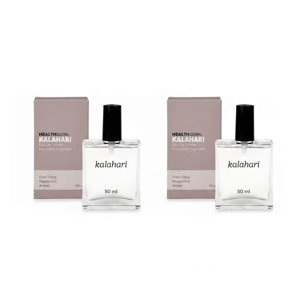 Healthglow Kalahari Eau De Toilette for Men 50ml - 2 Pack