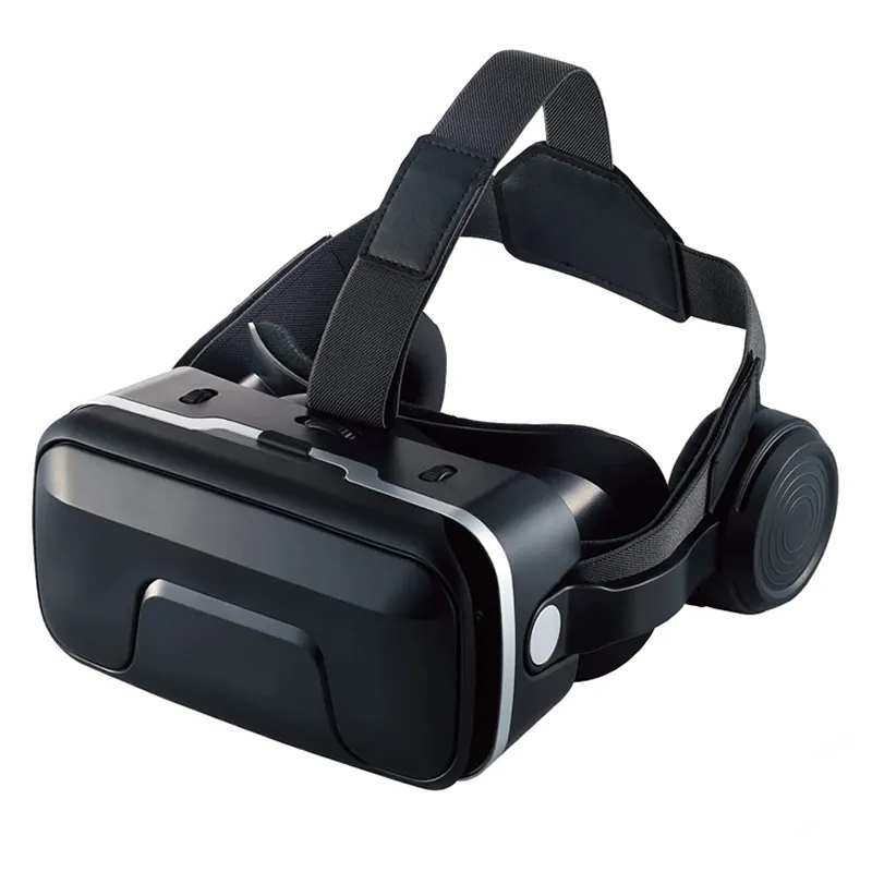 Smartphone VR Goggles With Integrated Headphones