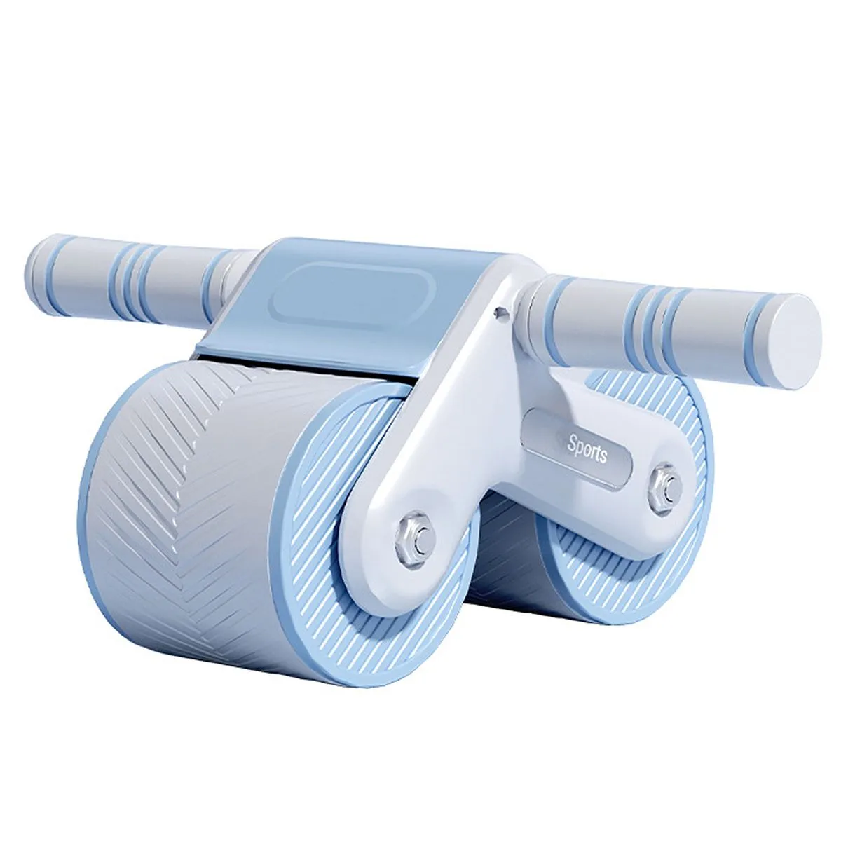 Ab Roller Wheel Automatic Rebound AbWorkout Equipment Strong Exercise Wheel - Blue