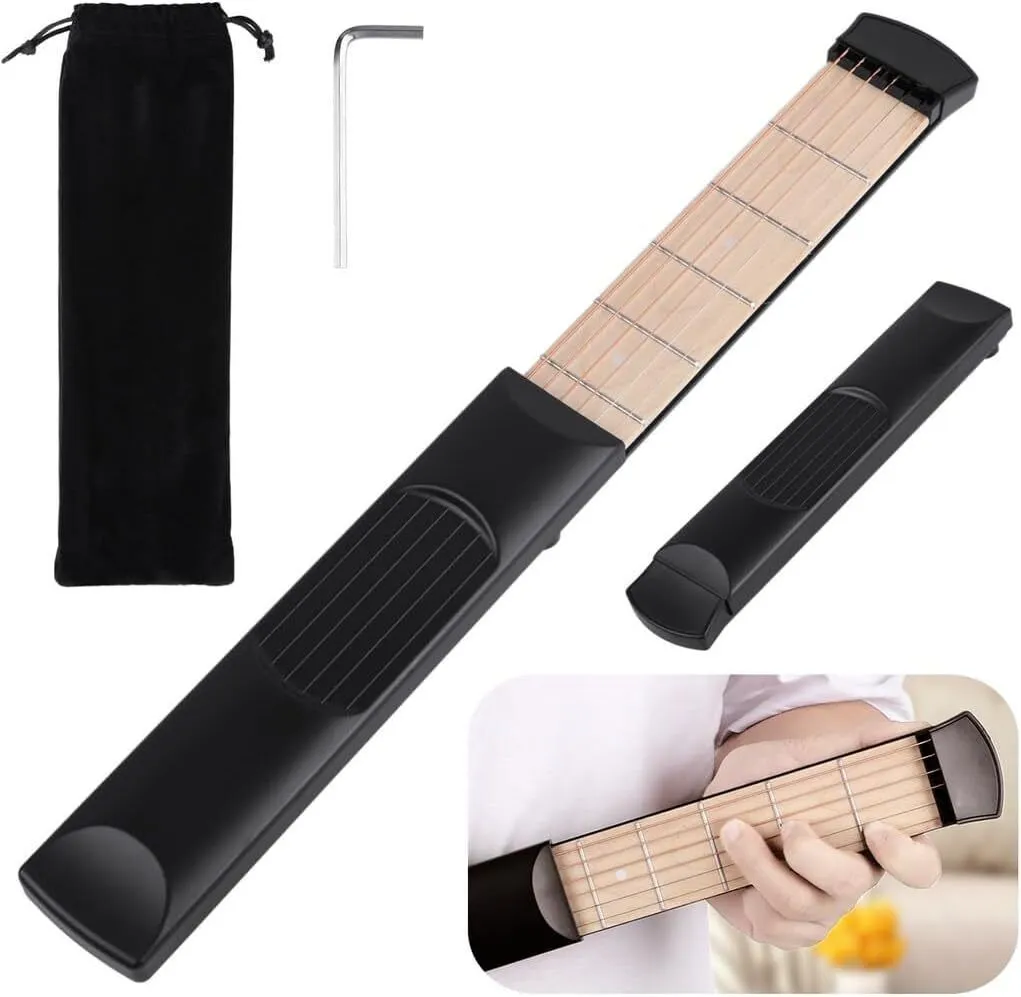 Portable 6-Fret Guitar Chord Trainer, Beginner-Friendly Practice Tool