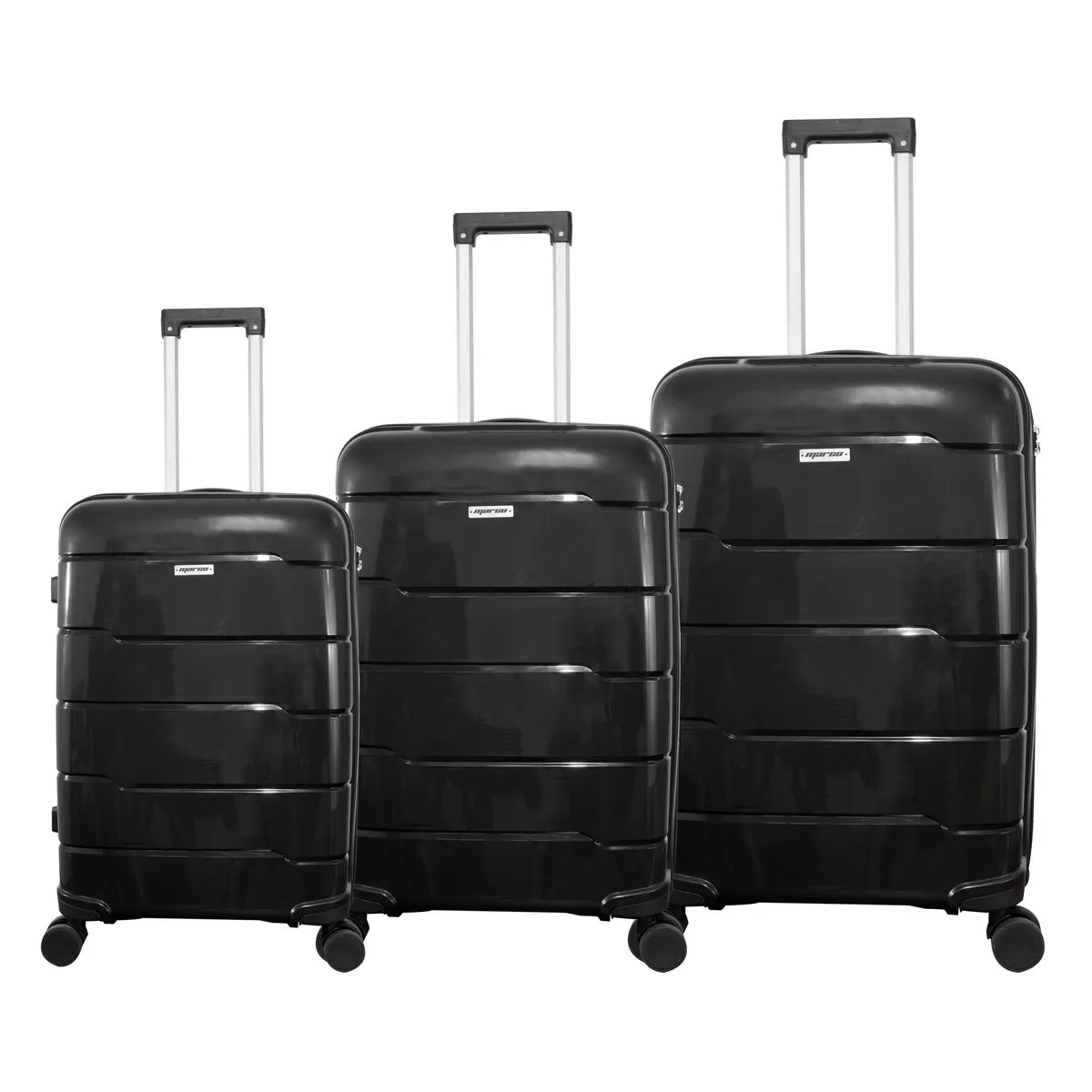 Marco ExpandPro Double-Zipper Luggage Set - Black