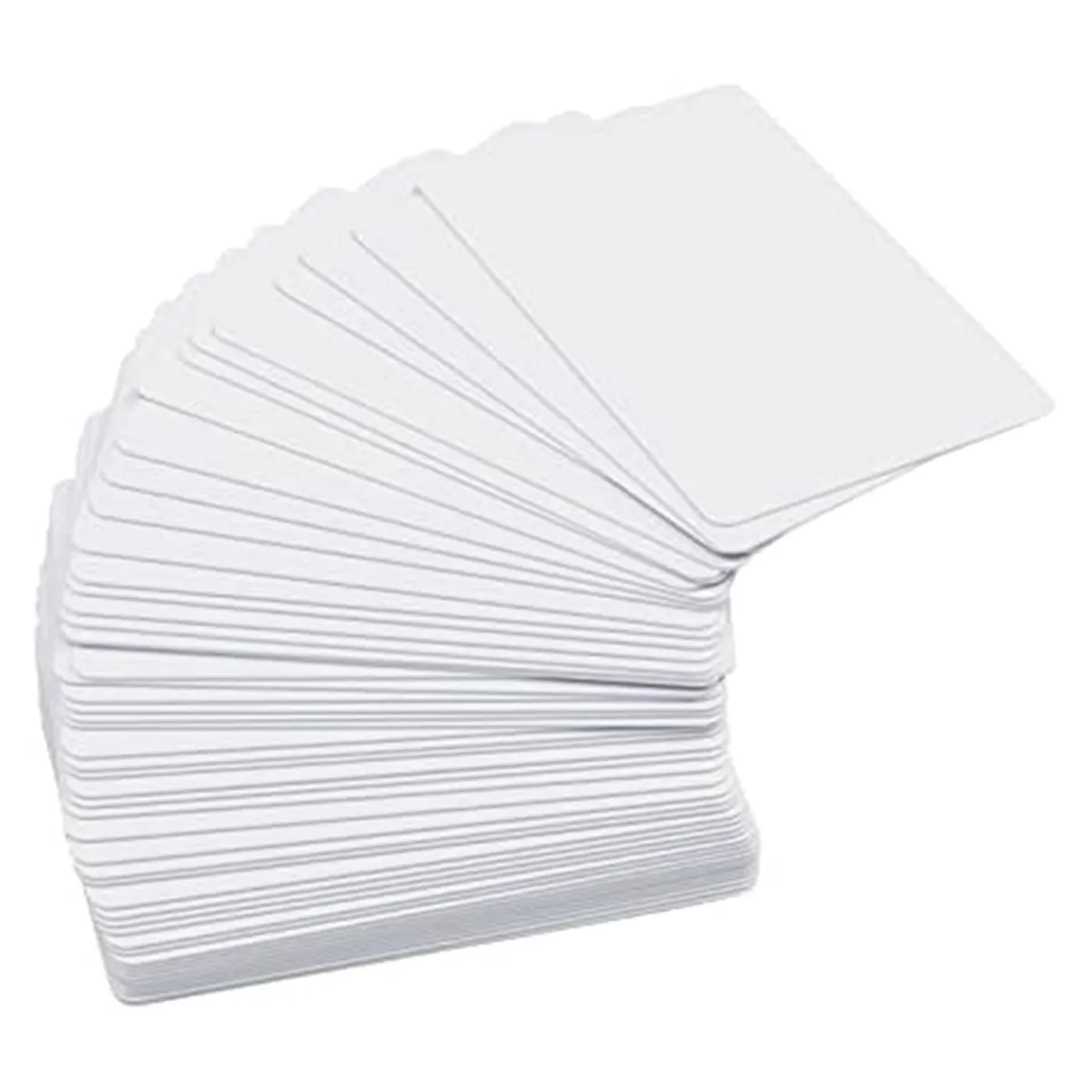50 Pack Premium Blank Pvc Cards Cr80 30Mil Graphic Quality White
