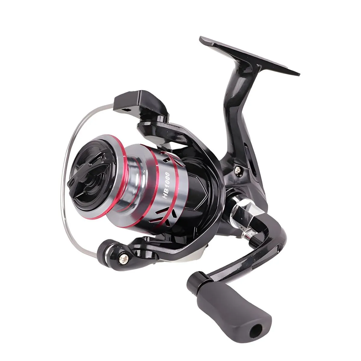 Sleek Alloy Design Spinner Fishing Reel with 14 Bearings - Black