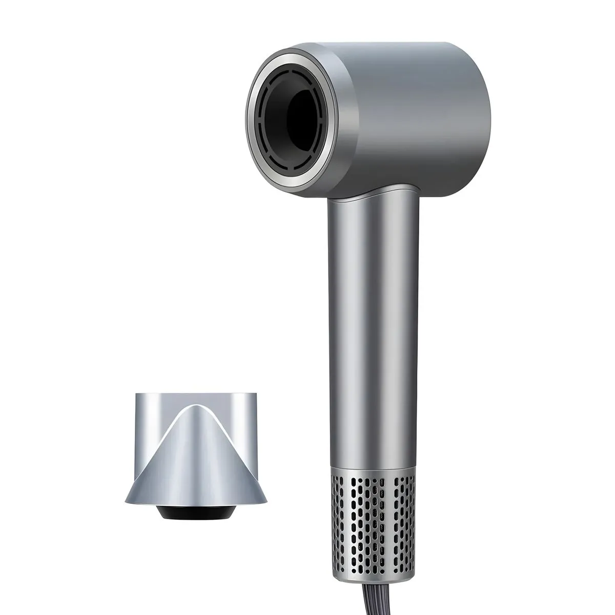 2400W Professional Silent Hair Dryer - Grey & Gold