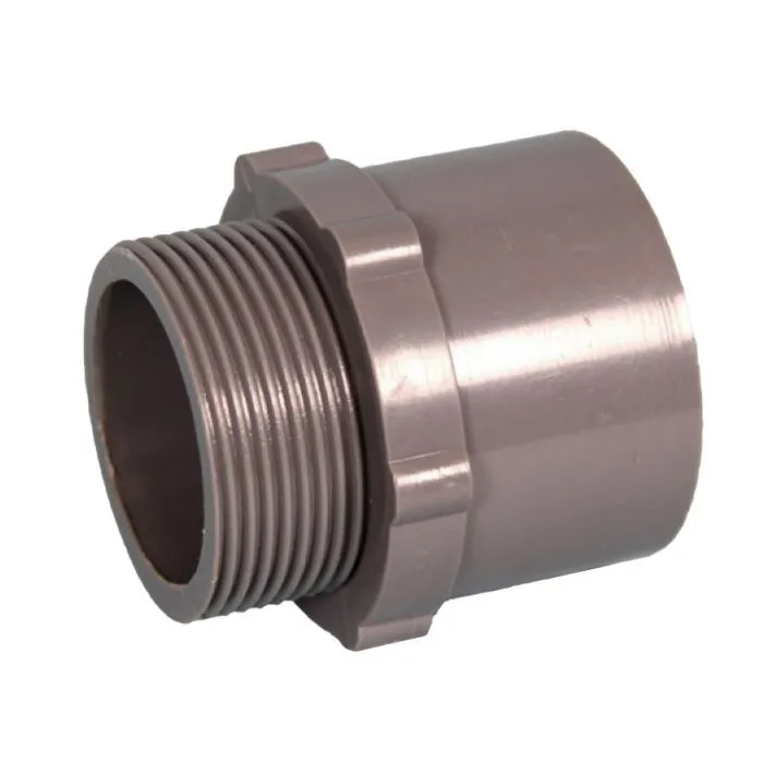Adaptor Pool Pvc Grey Mxf 1 1/2X50mm - 6 Pack