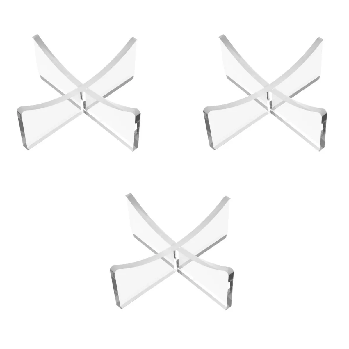 3PCS Acrylic Ball Stand Holder Base for Basketball Football VolleyballRugby