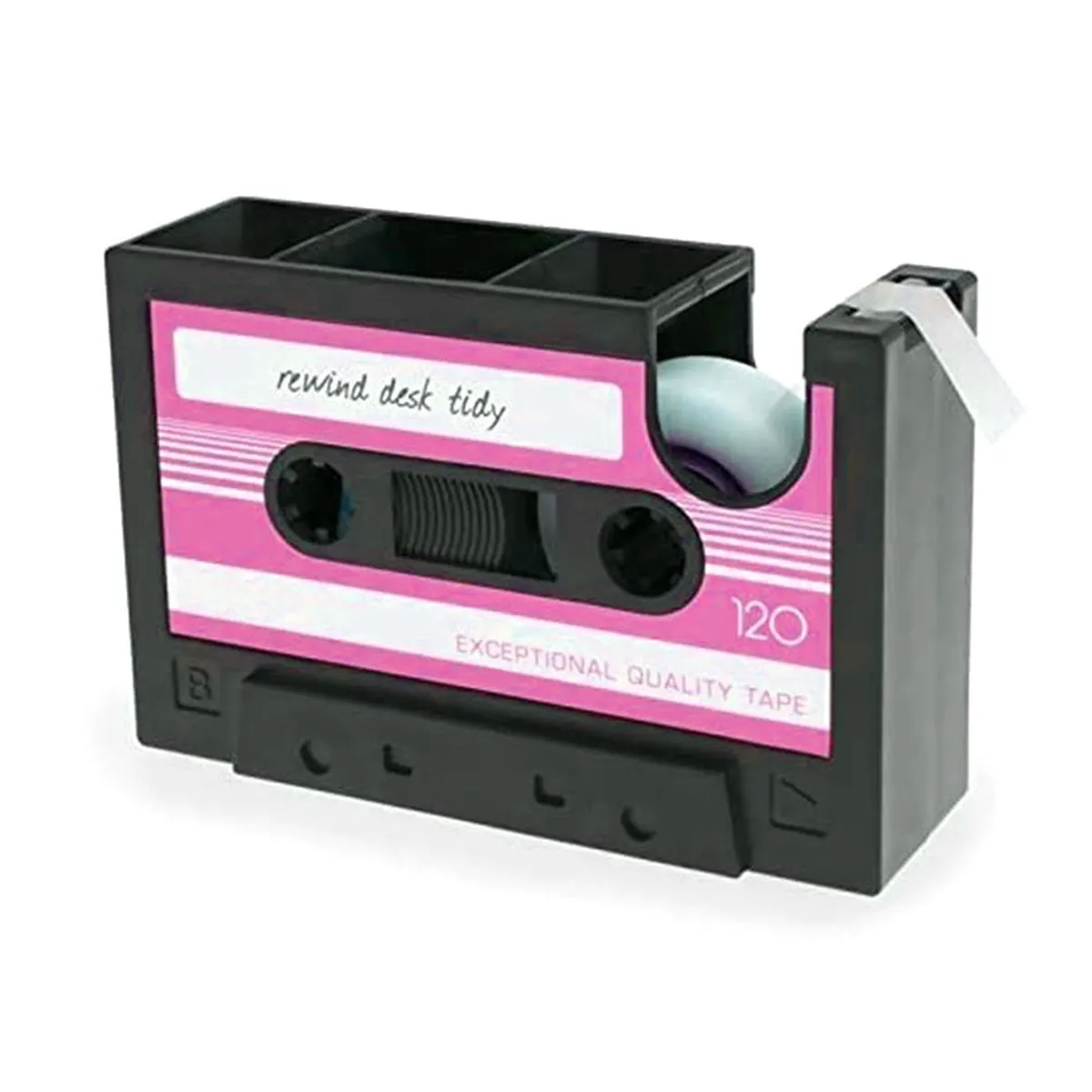 Tape Dispenser Pen Holder, Retro Cassette Dispenser,Retro Office Supplies