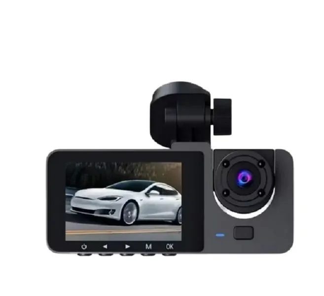 1080P Triple Lens Dash Camera W/ Front, Inside & Rear Cameras
