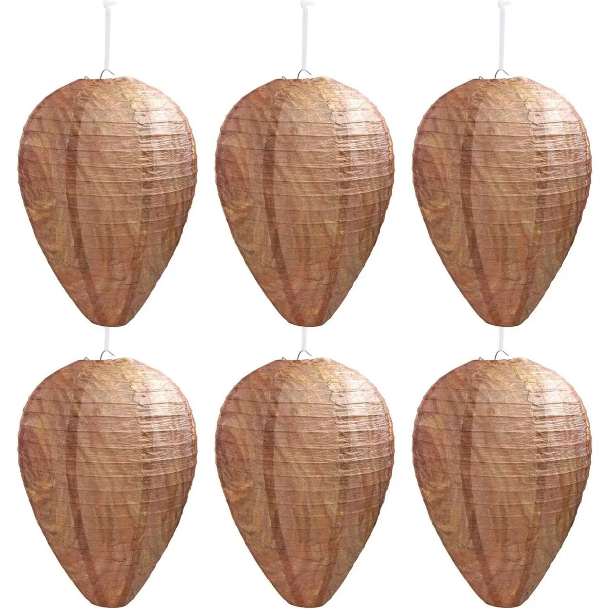 Paper Wasp Nest Decoy,Hanging Wasp Deterrent for Hornets Yellow Jackets