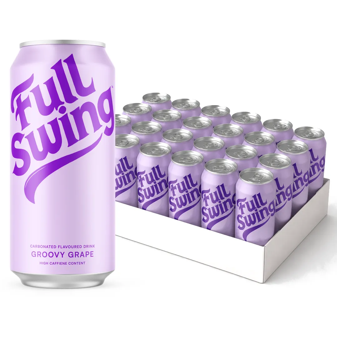 Full Swing Alternative Energy Drink Groovy Grape (24 x 440ml)