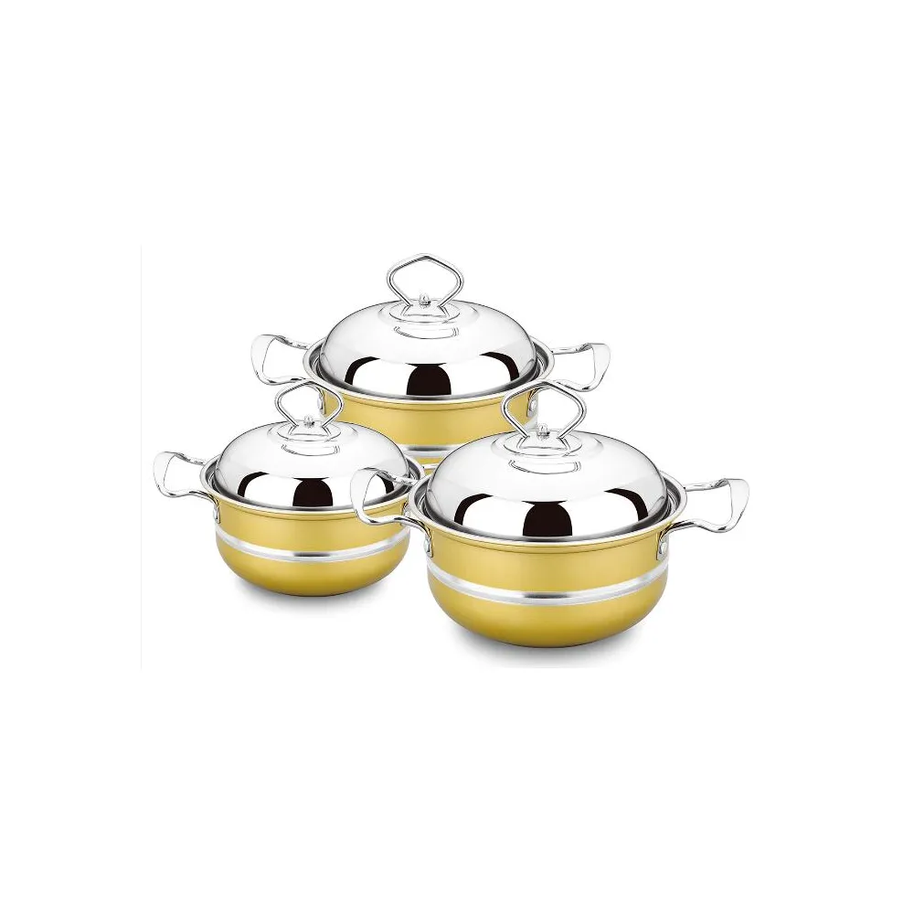 High Quality Stainless Steel Cooking Pot Set of 3