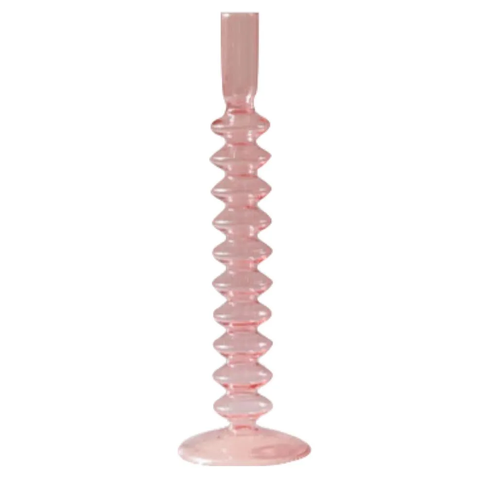 Home Decor Novelty Nordic Style Vase Pink Tall Curved