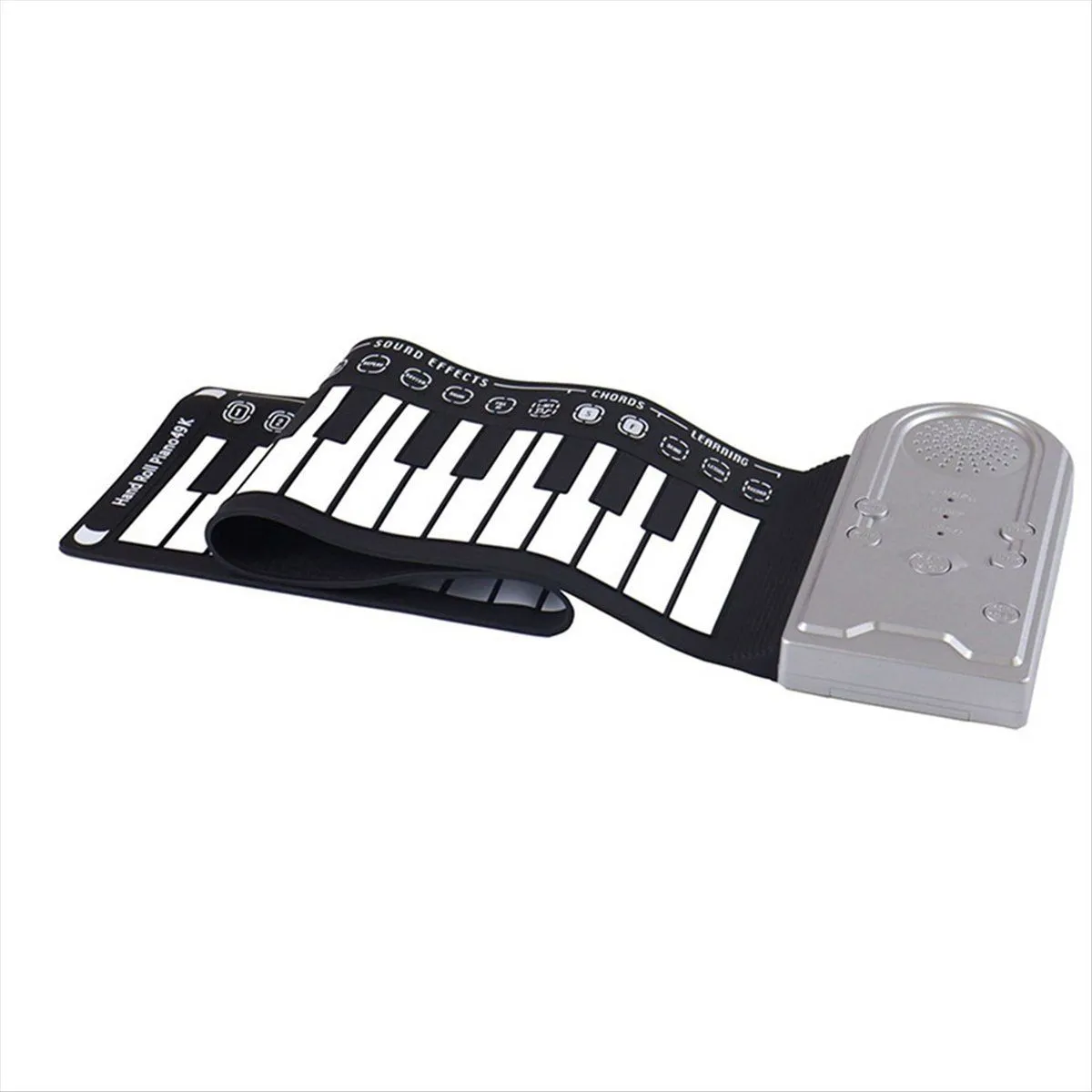 49-Key Hand-Rolled Piano Piano Teaching Instrument Silver