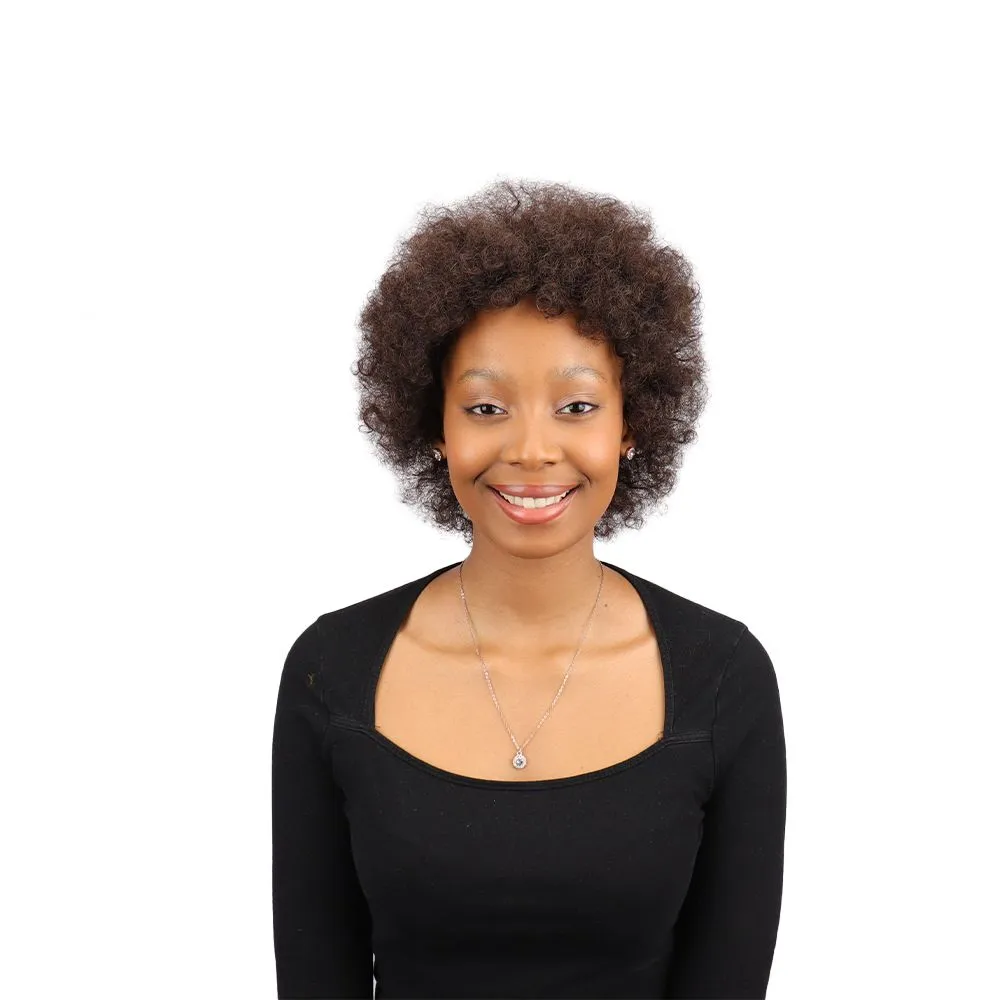 Joedir Brazilian Human Curly Hair Wigs Products Afro Wig Amna 2#