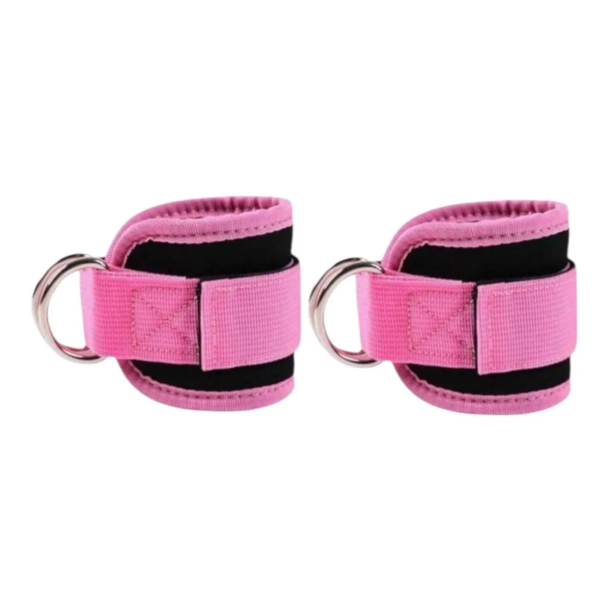 Gym Fitness Leg Training Ankle Strap Adjustable Pink - Set of 2