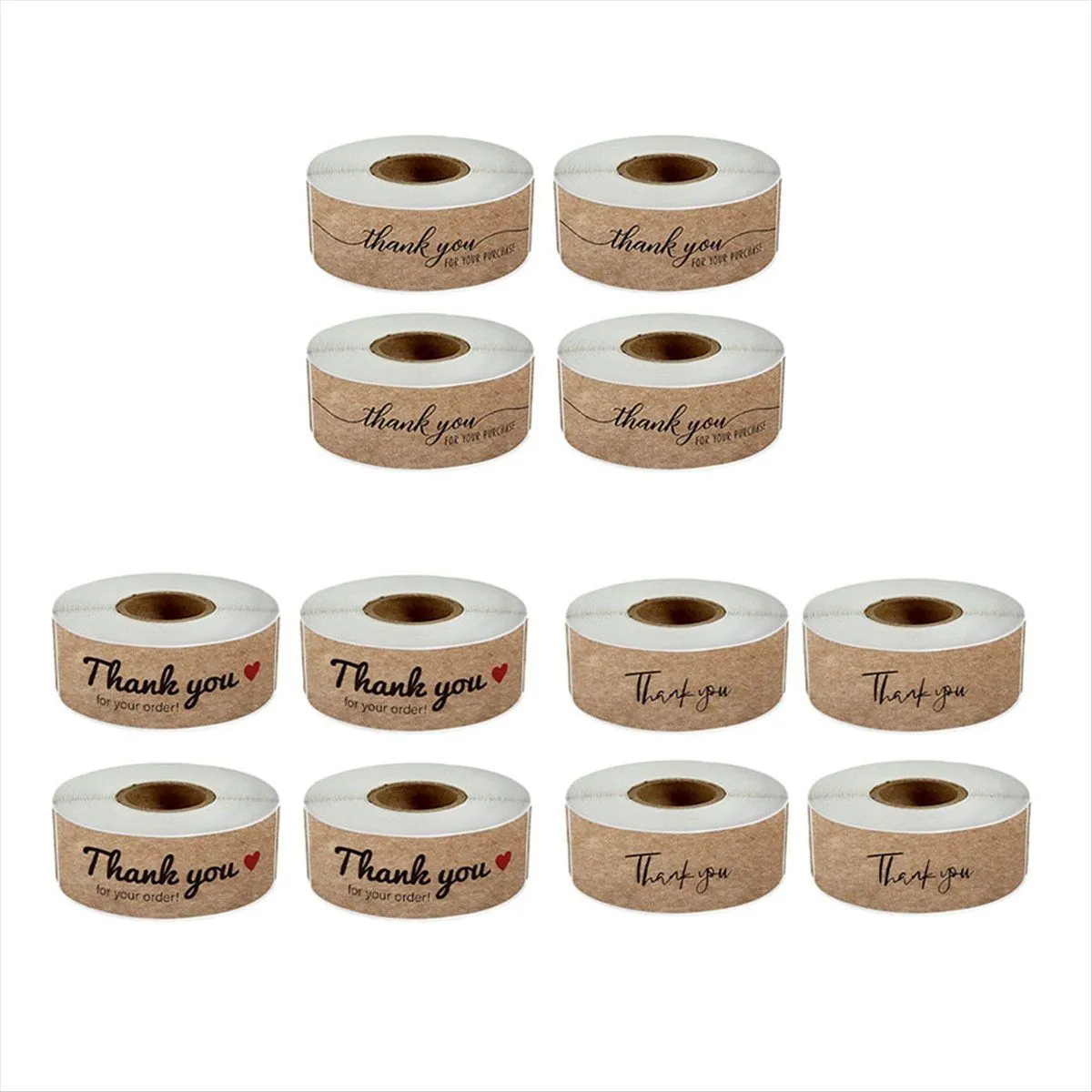1440Pcs Thank You Stickers Set For Envelope Retail Store 75X25Mm