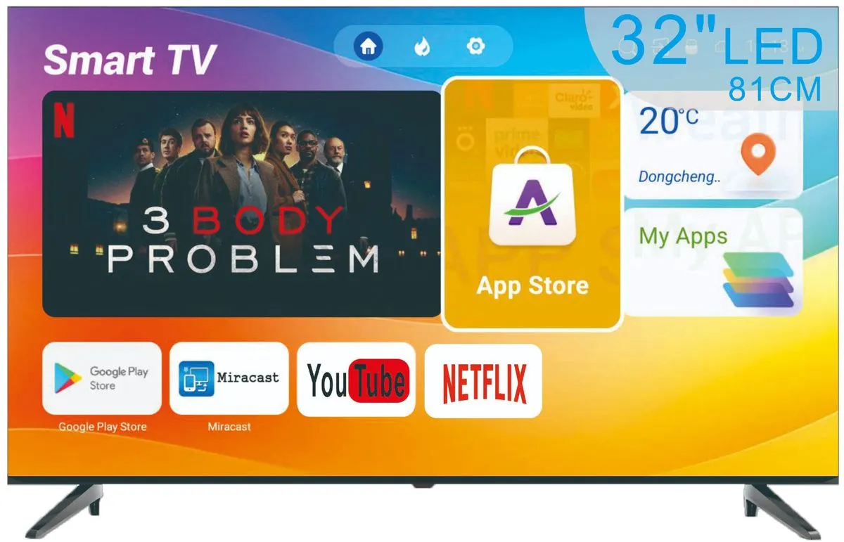 Lexuco 32" Smart Frameless TV - Modern Design