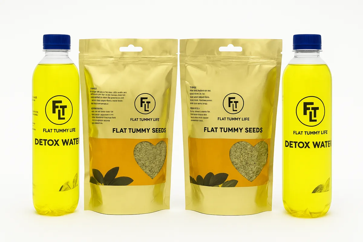 Flat tummy Life -Flat Tummy Seeds and Detox water Double Combo