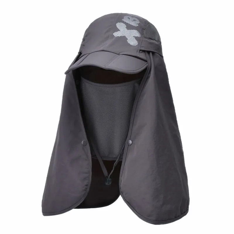 Supersonic Neck Face Flap Outdoor Cap UV Protection Sun Fishing Hats