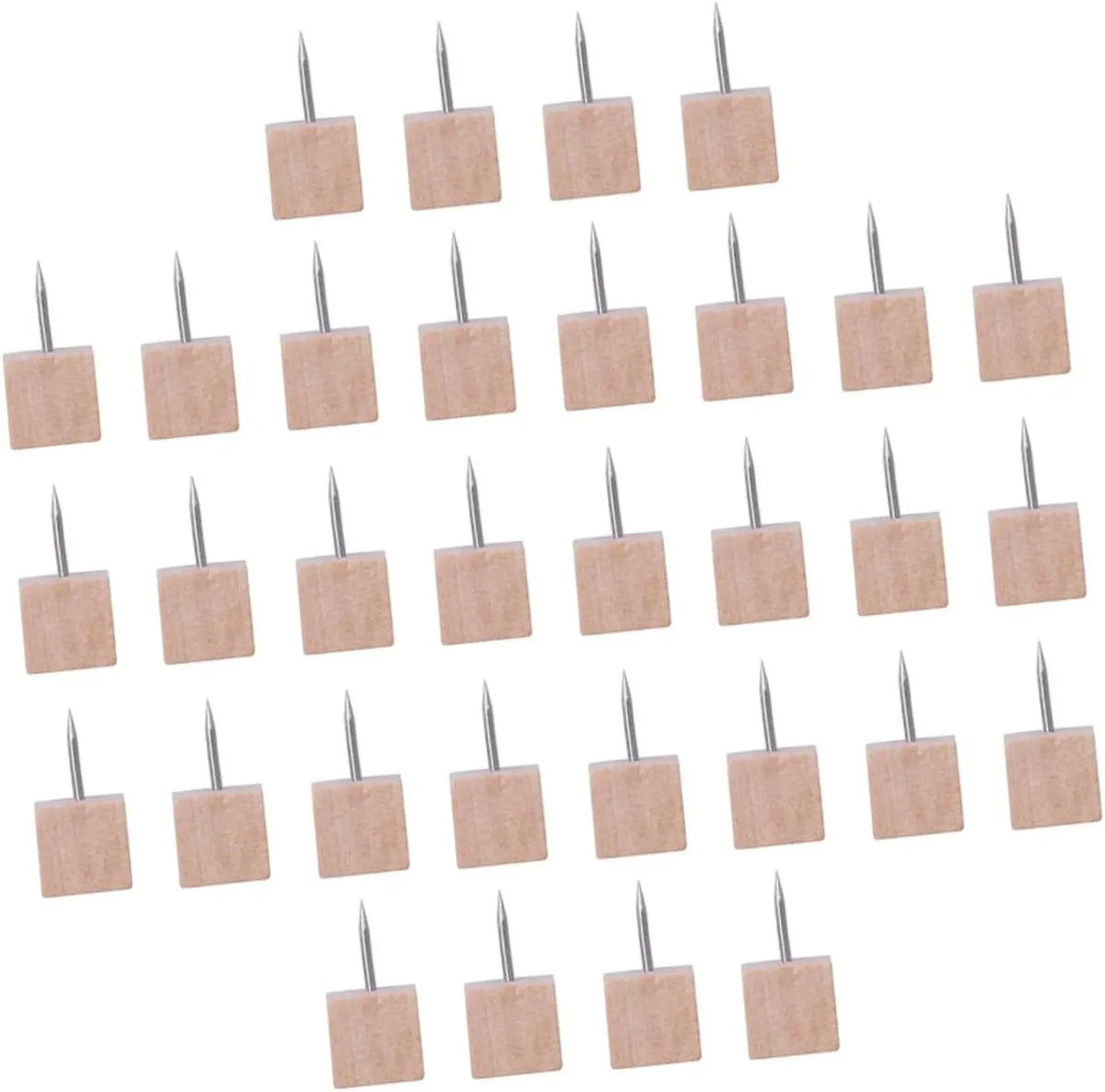 50pcs Push Pin Square Shape Set Photo Picture Pushpin for Tack Decorative