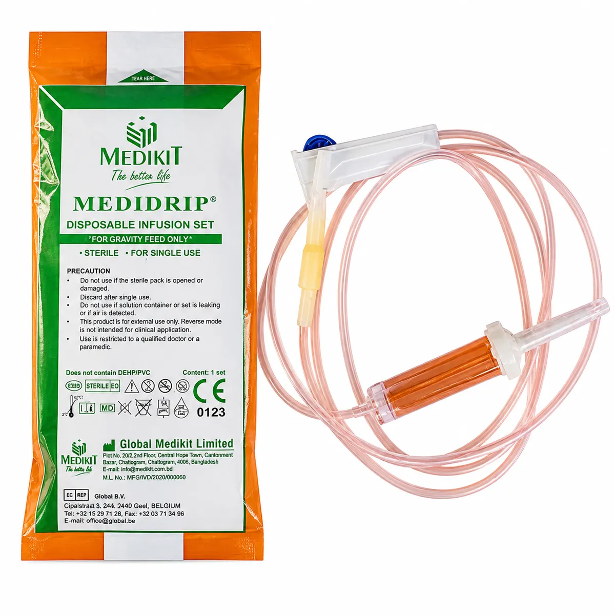 IV Administration Set 20 Drop Non-Vented with Y-Site - Sterile