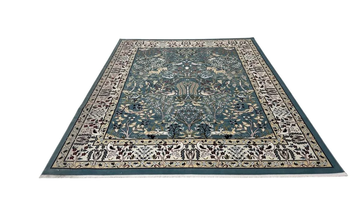 Nain Design Floral Machine Made Carpet/Rug - Size: 305x240cm