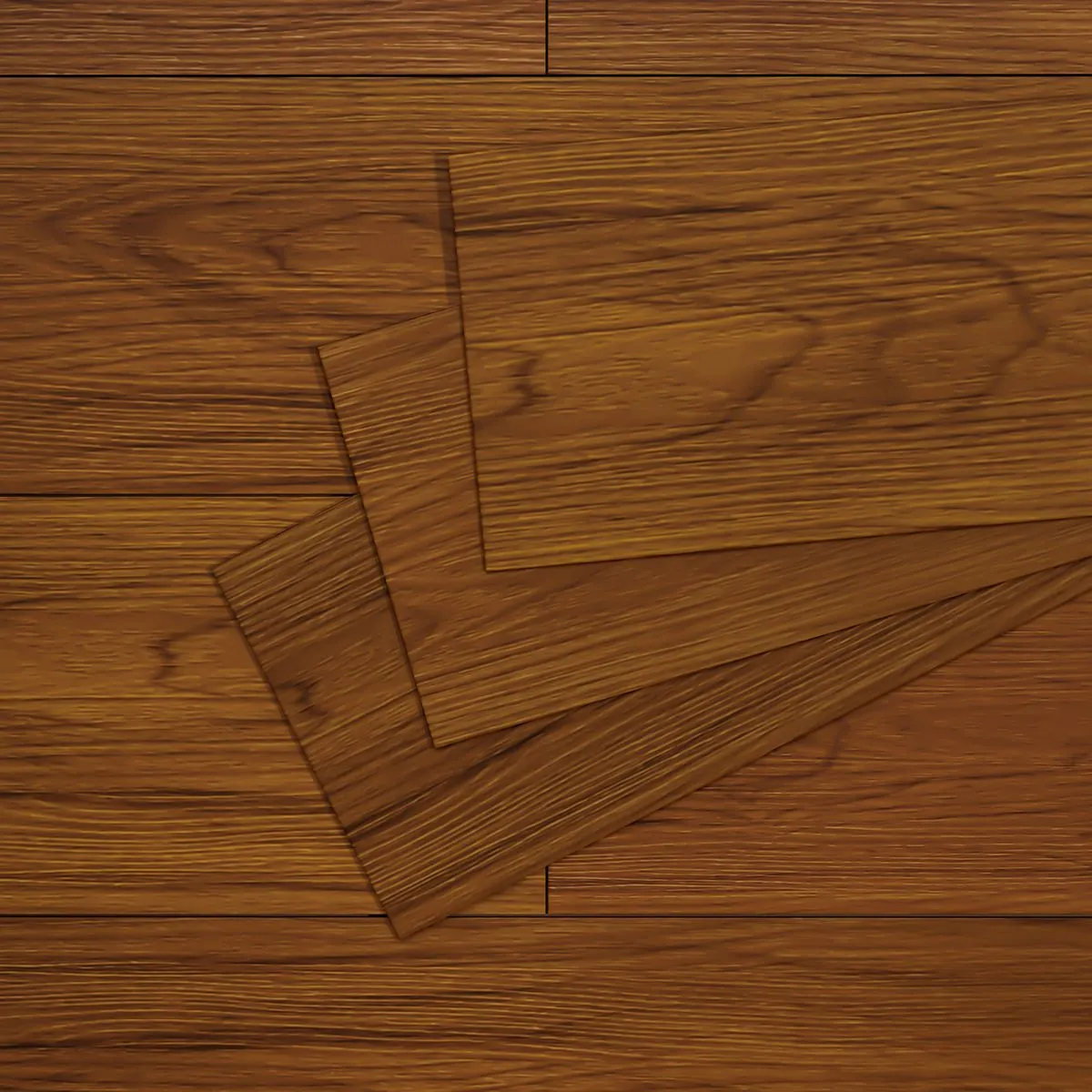 36Pcs Brown Wood Vinyl Floor Peel and Stick Waterproof Durable Wood Plank - Brownish-yellow