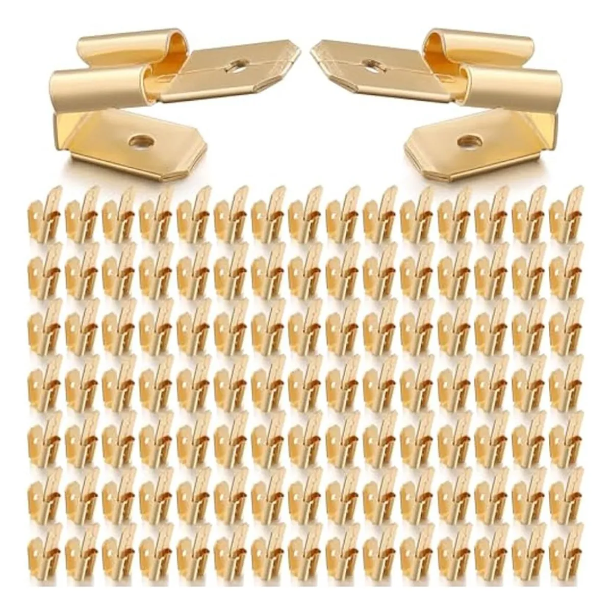100 Pcs Piggyback Spade Connectors Crimp Compatible with Universal