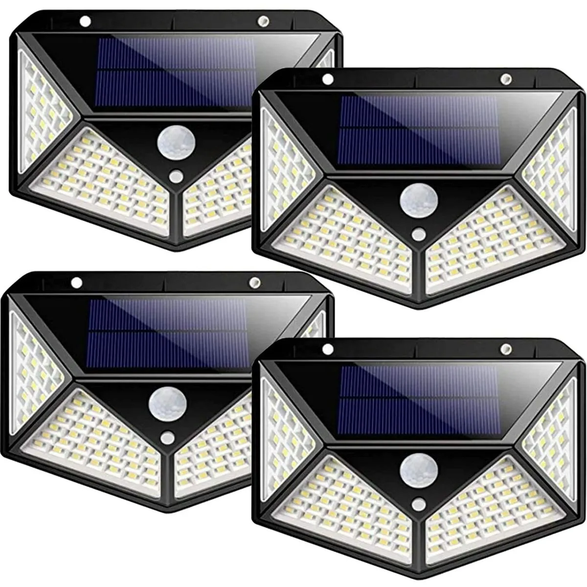 4Pcs Solar Lights Outdoor Motion Sensor Light 100LED
