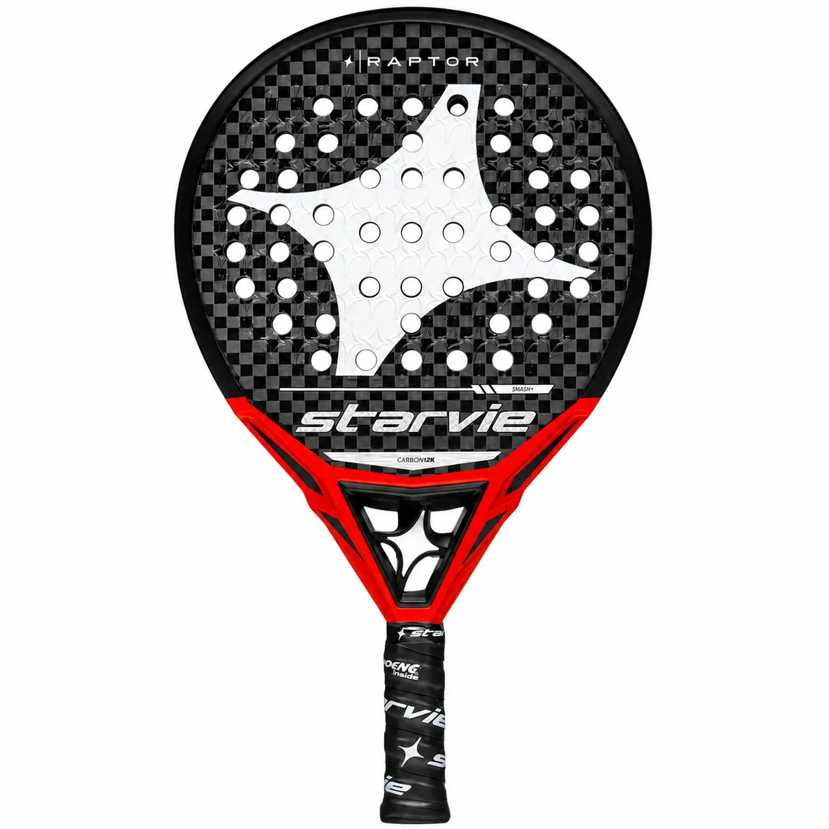 Raptor Pro Touch Round Padel Racket - 12K Carbon Fibre