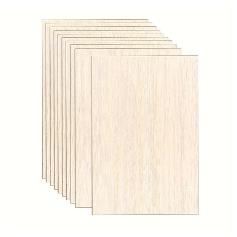 10 Plywood Board 16 x 11 x 0.03cm