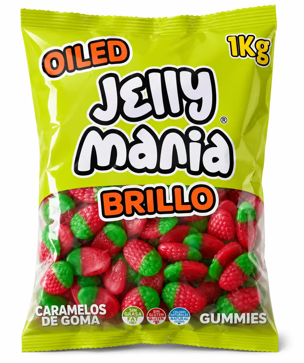 Jelly Mania Wild Strawberries Gummy Jellies 1kg