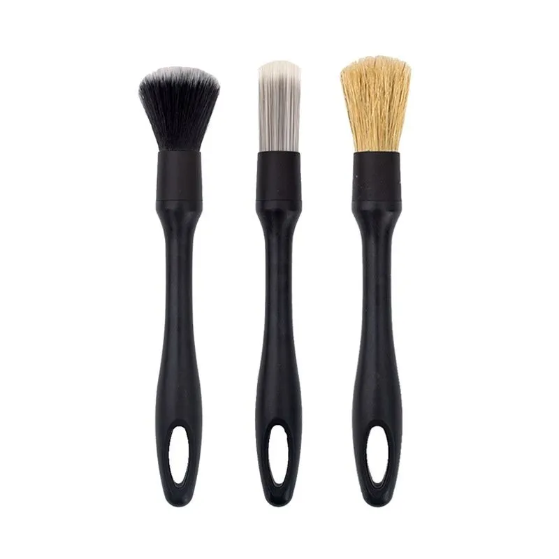 3 in 1 Car Detailing Brush Set for Car Washing & Cleaning