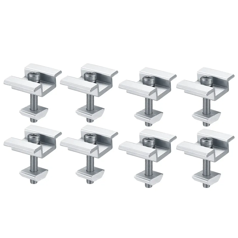 8Pcs Solar Panel Mounting Brackets Clamps For Pv Solar Panel 35Mm