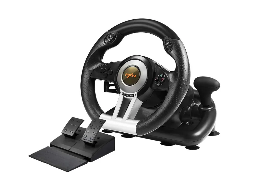 Gaming Steering Wheel with Pedal - V3 Pro for PS4, Xbox One & PC