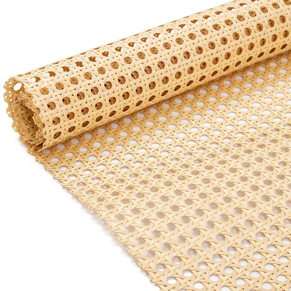 Chenshia Natural Rattan Webbing DIY Furniture Chairs Cabinets 50 × 100cmRoll - Brown