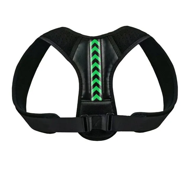 Posture Corrector Belt Adjustable Back Shoulder Support Brace Black