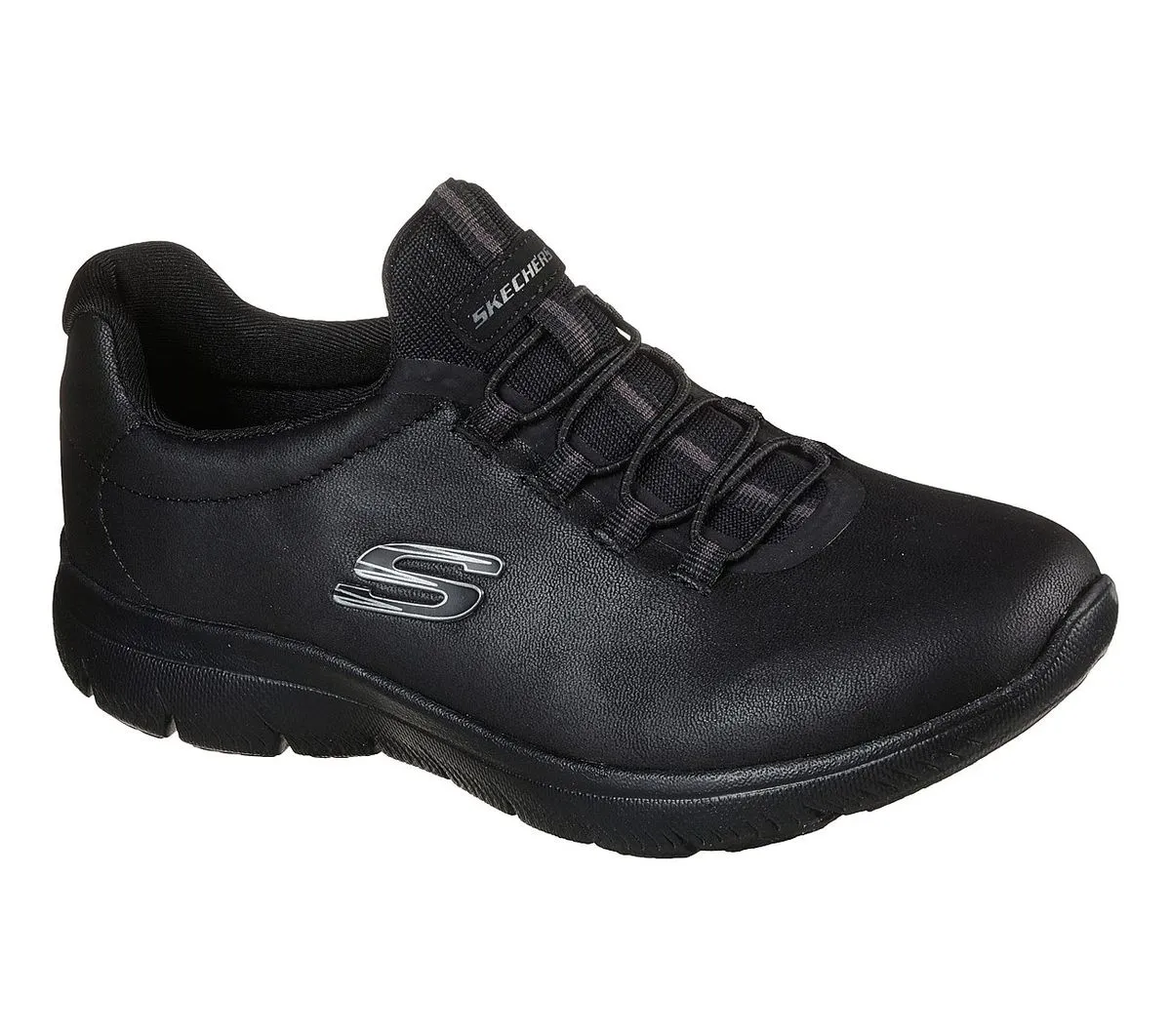 Skechers Women's Summits Oh So Smooth Sneakers - Black - 149200