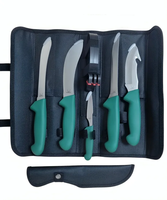 KuVut Slagbok 6-Piece Hunters Knife Set with Carry Bag