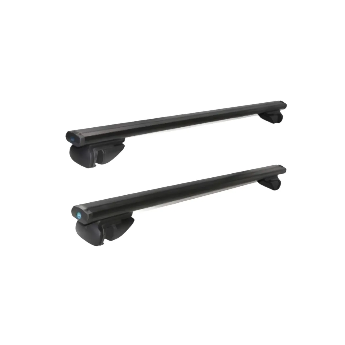WOVIBO Luggage Roof Rack Crossbar Anti-Theft Lock Aluminum Alloy 120cm - Black