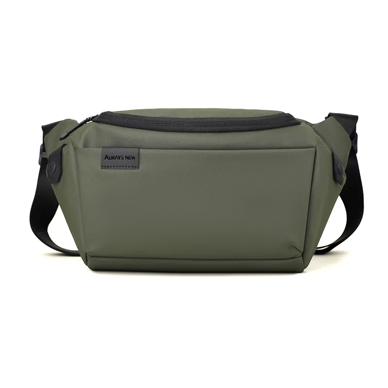 Always New Anti Theft Waist Crossbody Bag Chest Bags Mens For Ladies-1274 - Army Green