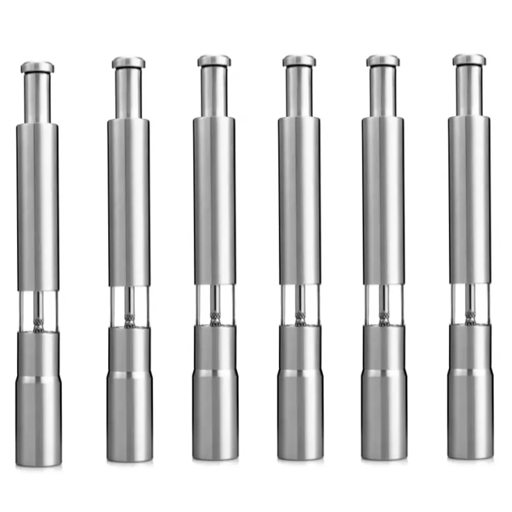 Set Of 6 Mini Salt & Pepper Grinders