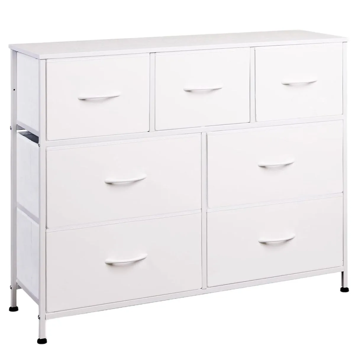 7-Drawer Dresser Tv Stand Multifunctional Lockers Home Storage Cabinets