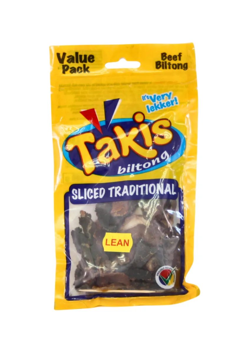 Takis Biltong Value Pack - Sliced Tradtional- Beef - 20 x 80g - Bulk Pack