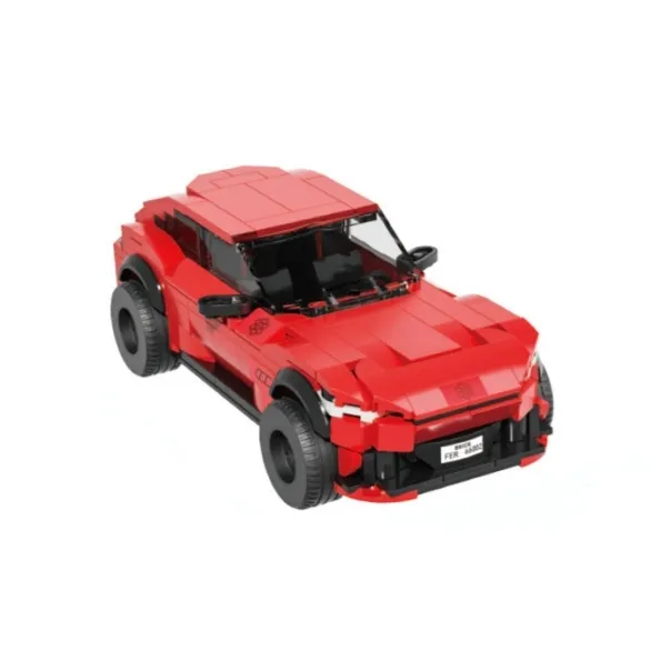 ZELTRYN Thorough Horse Red Off-Road Racing Car Building Blocks Model